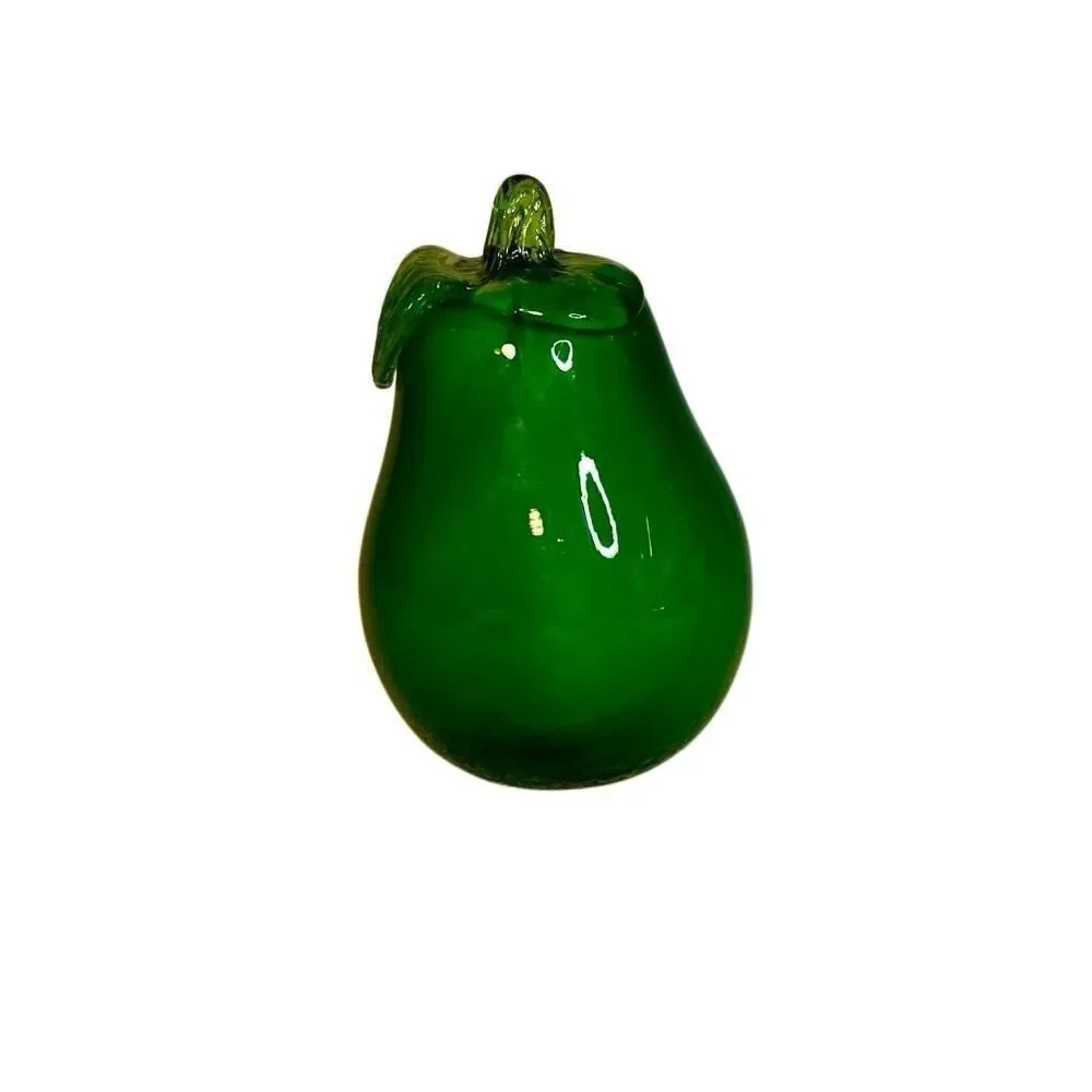 Vintage Murano Sommerso Handblown Art Glass Paperweight Pear 🍐 Fruit